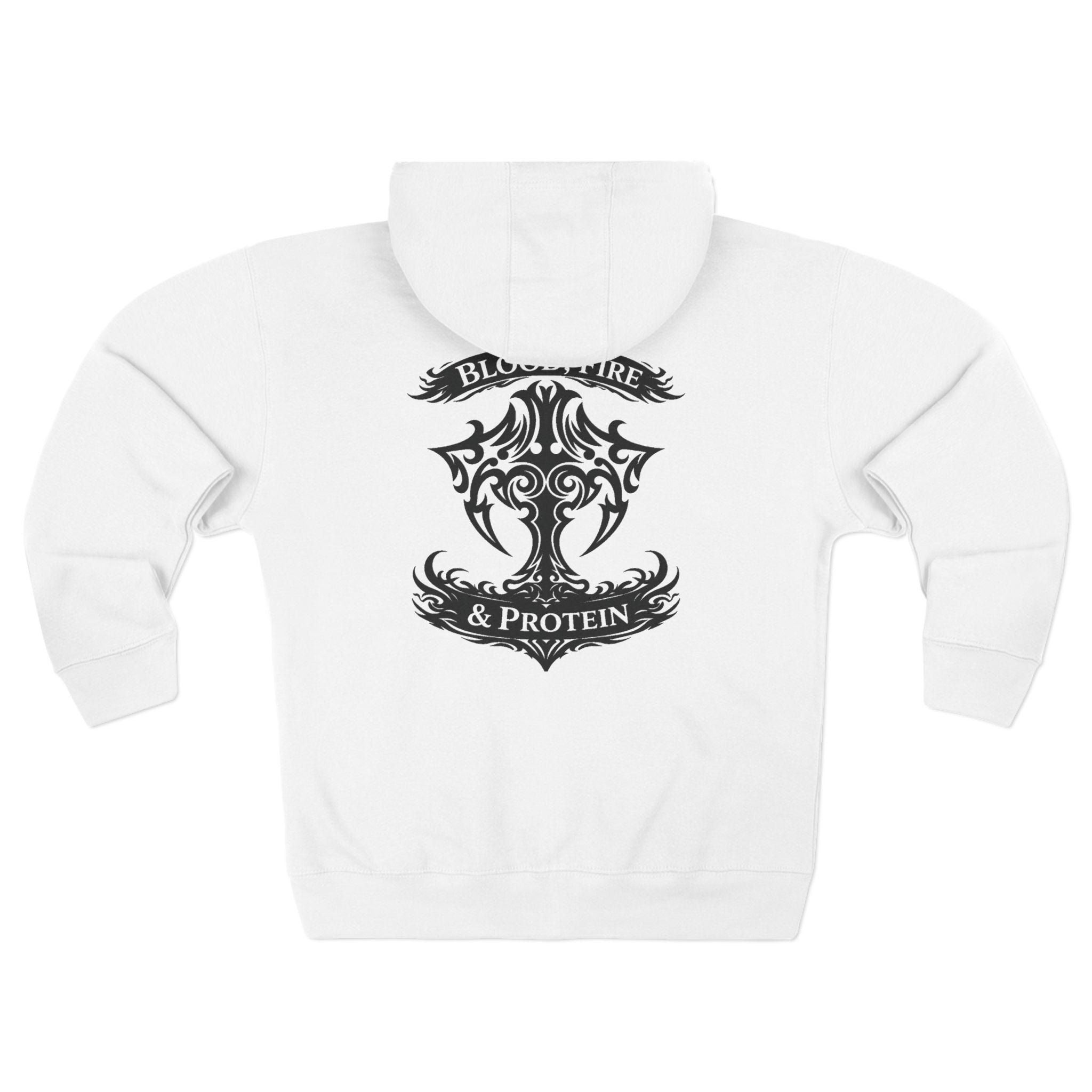 Black Tribal Cross — Zip Hoodie
