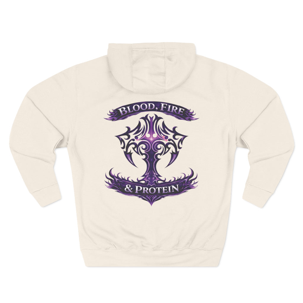 Violet Tribal Cross — Pullover Hoodie