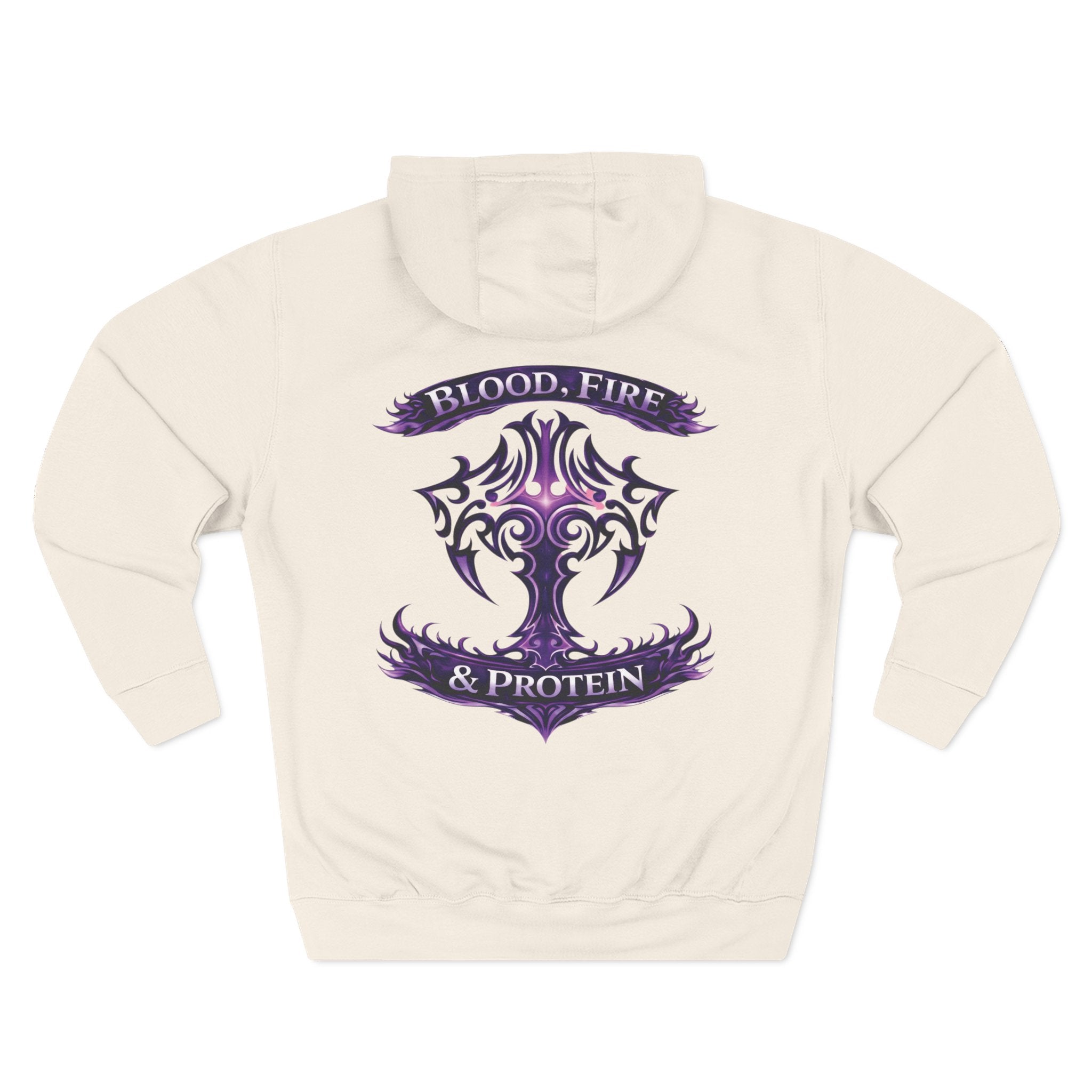 Violet Tribal Cross — Pullover Hoodie